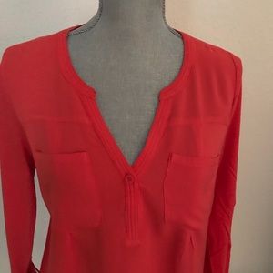 Orange blouse. Mixed Media